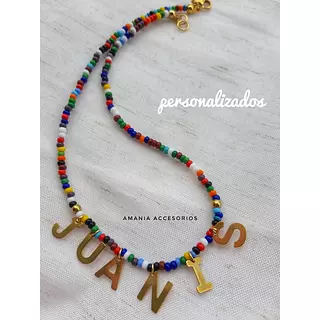 Collar De Mostacilla De Colores