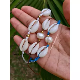 Choker De Conchas Naturales Blanco