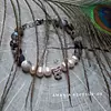 Pulsera de Perlas y Piedras Ágata con Dije de Plata 925