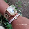 Pulsera de Perlas y Piedras Ágata con Dije de Plata 925