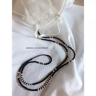 Sujetador De Gafas Blanco Y Negro